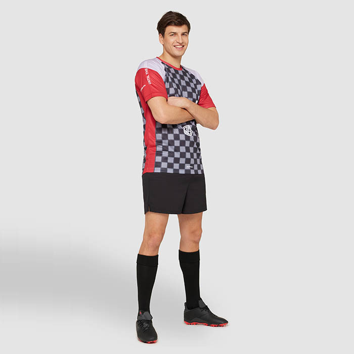 Maillot raglan sublimé à col ras du cou en maille polyester. publicitaire personnalisé - vue 10