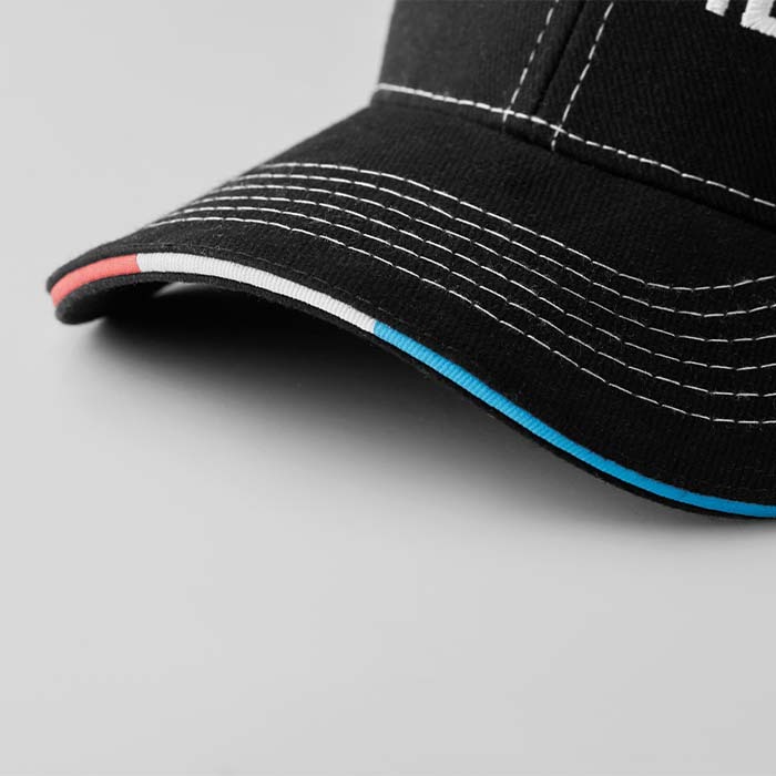 MH2004 Casquette de baseball à 6 panneaux, fabriquée en coton lourd brossé 280gsm, a... publicitaire personnalisé - vue 10