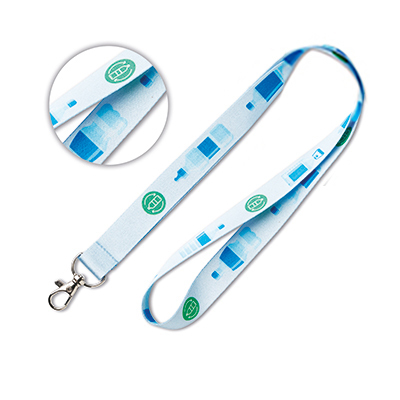 Lanyard RPET avec votre design en quadri sur les deux faces. publicitaire personnalisé - vue 10