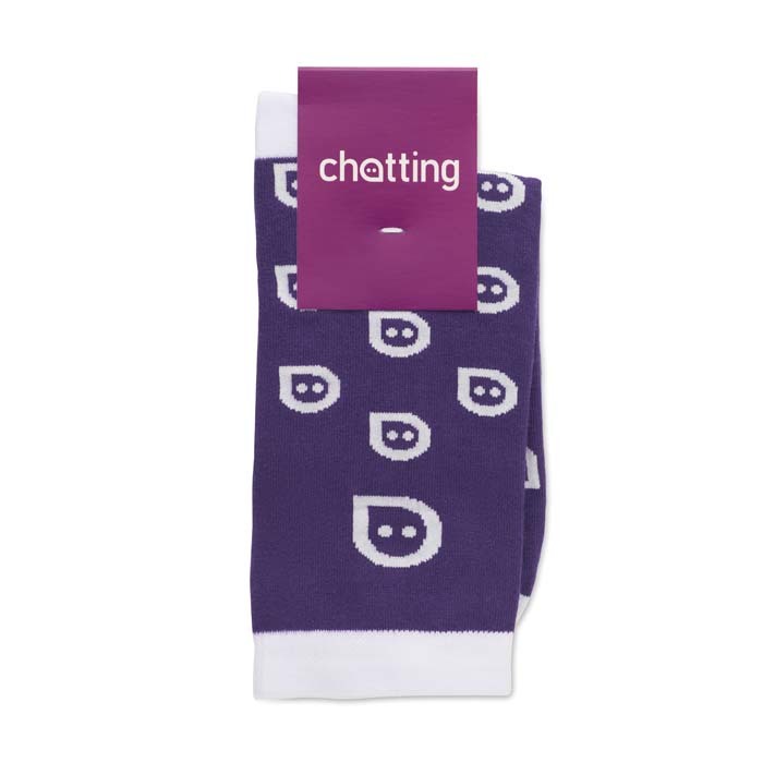 MWCS61 Fabriqué dans l'UE - Chaussettes en coton jacquard. Le MOQ est de 50 paires p... publicitaire personnalisé - vue 10