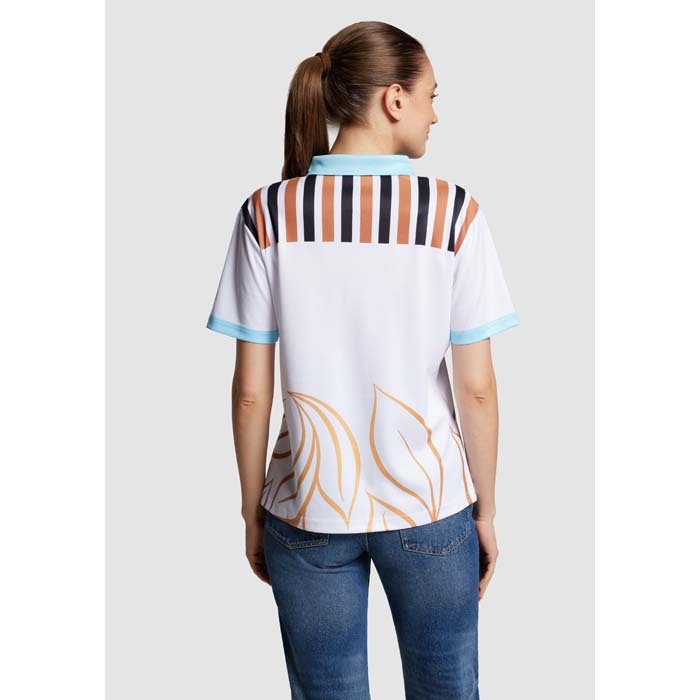 Polo sublimé en maille polyester 180 g/m². publicitaire personnalisé - vue 10