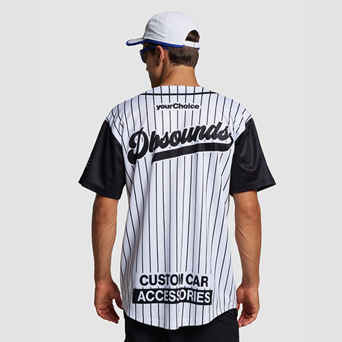 Maillot de baseball sublimé en maille polyester respirant. publicitaire personnalisé - vue 10