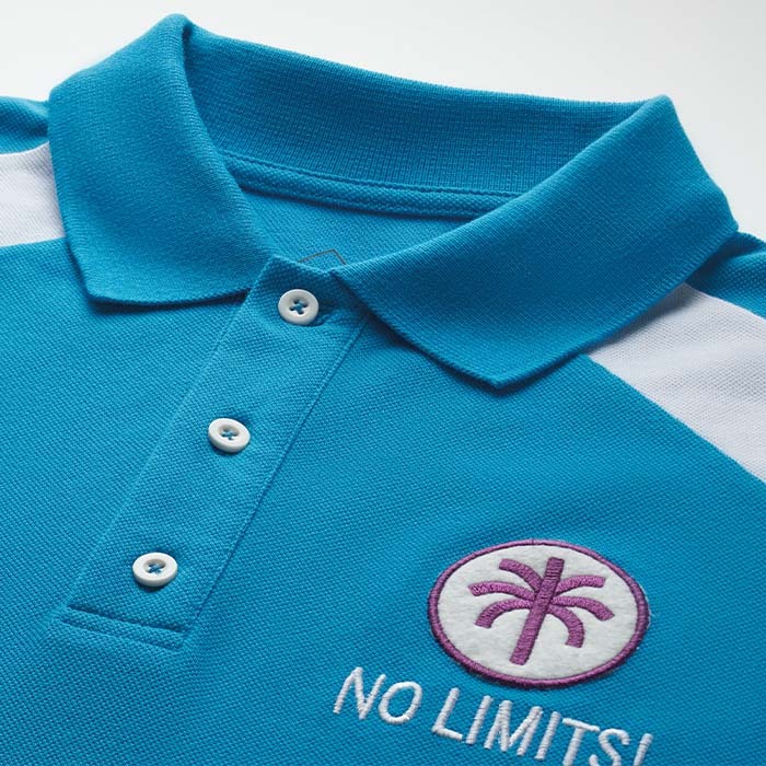 CG1007 Polo à manches contrastées en coton 190gsm publicitaire personnalisé - vue 11