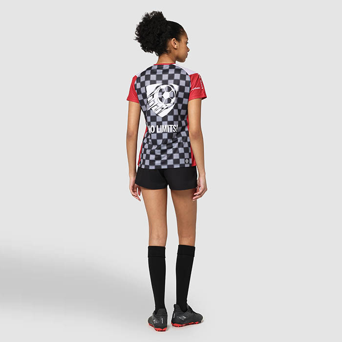 Maillot raglan sublimé à col ras du cou en maille polyester. publicitaire personnalisé - vue 12