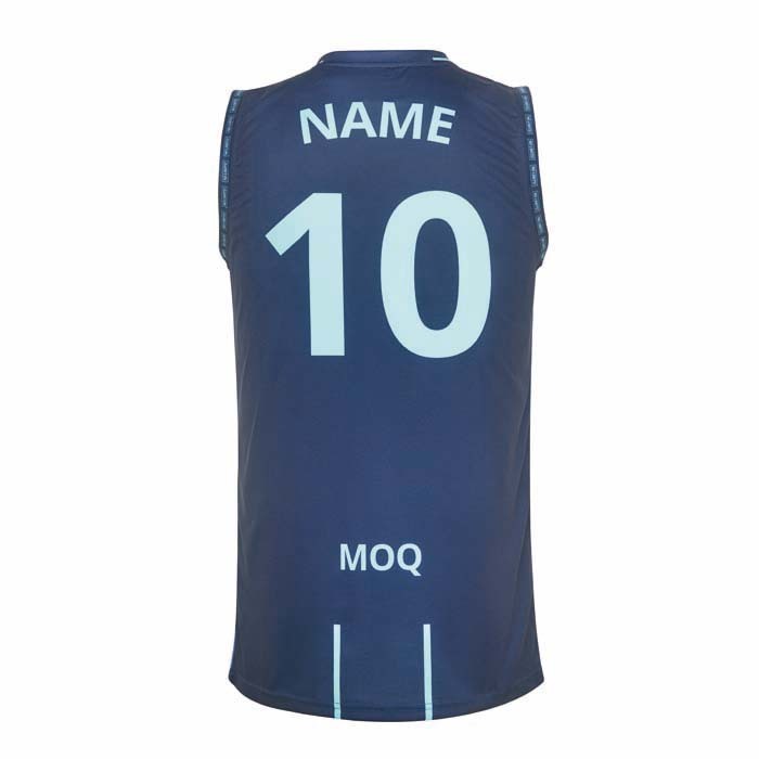 Maillot de basket-ball à col rond sublimé Premier. publicitaire personnalisé - vue 14