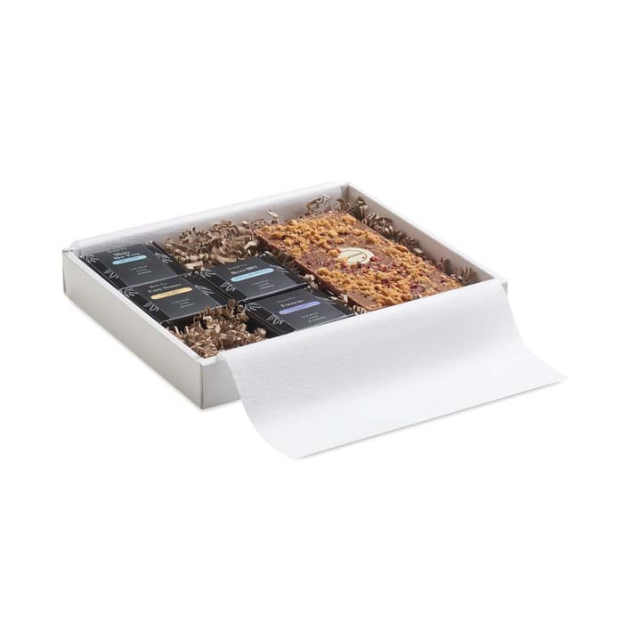 coffret cadeau de 4 thés zen et barres chocolatées publicitaire personnalisé - vue 15