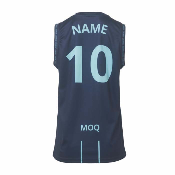 Maillot de basket-ball à col rond sublimé Premier. publicitaire personnalisé - vue 15