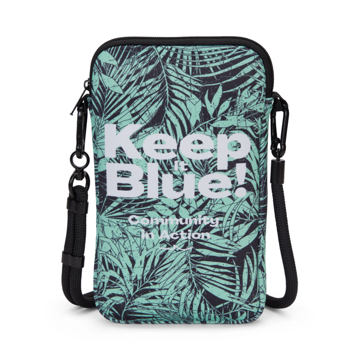 Sac en néoprène pour téléphone portable avec cordon épais réglable (11x19cm) publicitaire personnalisé - vue 1