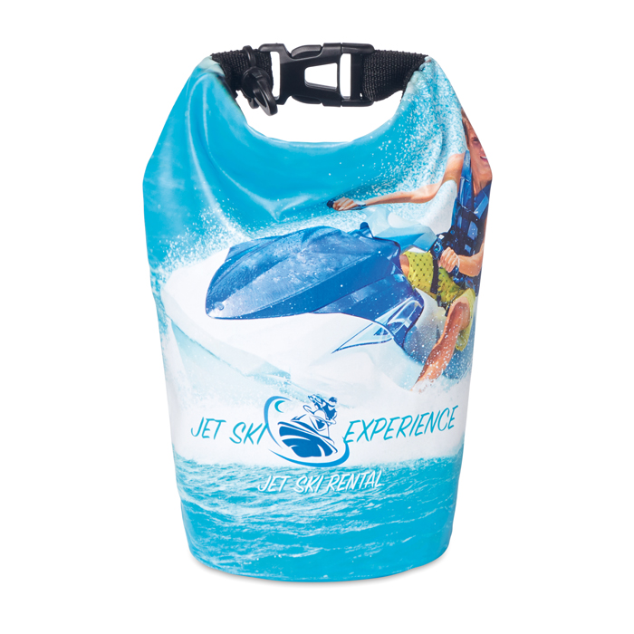 Sac imperméable imprimé en quadrichromie 1,5L publicitaire personnalisé - vue 1