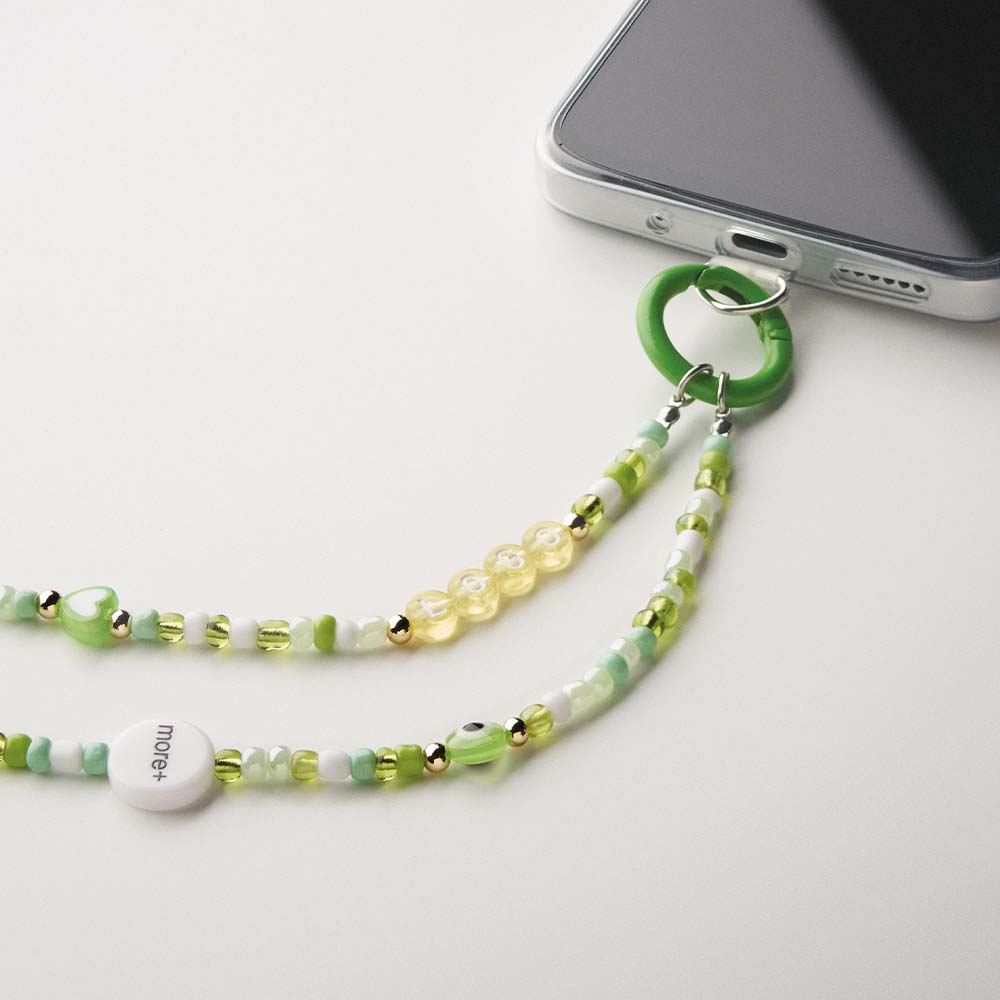 MCHM06 Bracelet à charms de poignet pour téléphone avec mousquetons métalliques. publicitaire personnalisé - vue 1