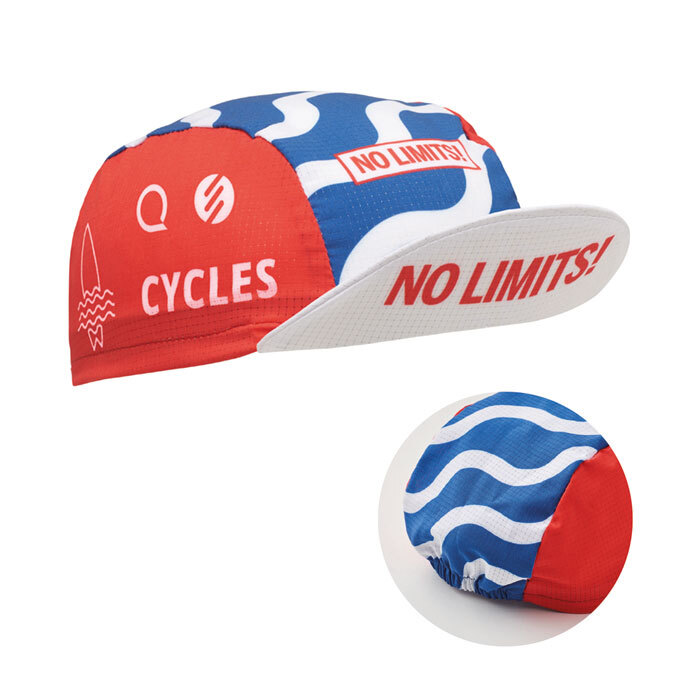 Casquette de cycliste adulte en quadri avec bande élastique.