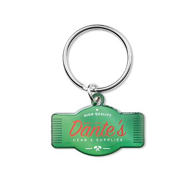 Porte-clés doming gravé