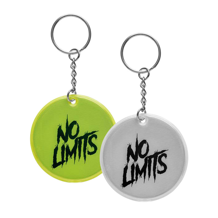 Porte-clés de sécurité réfléchissant ⌀55mm (CE EN17353)