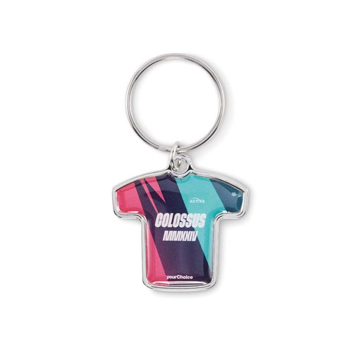 Porte-clés maillot de sport avec doming.