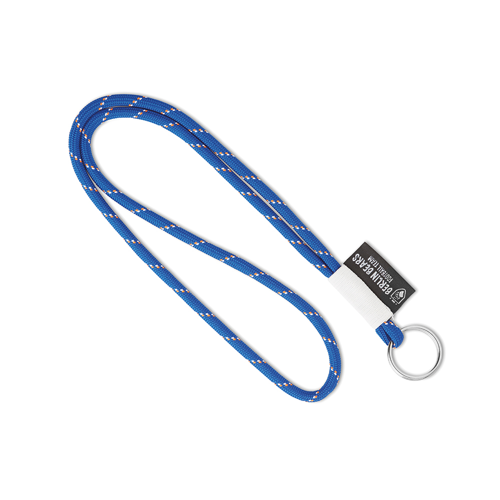 Lanyard 3 tons avec étiquette en quadri ou tissée.