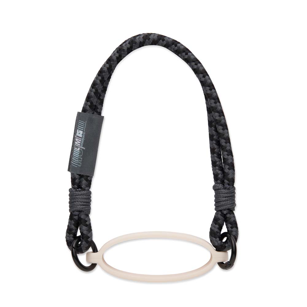 Porte-bouteille à cordon bicolore avec étiquette/logo, selon votre design.