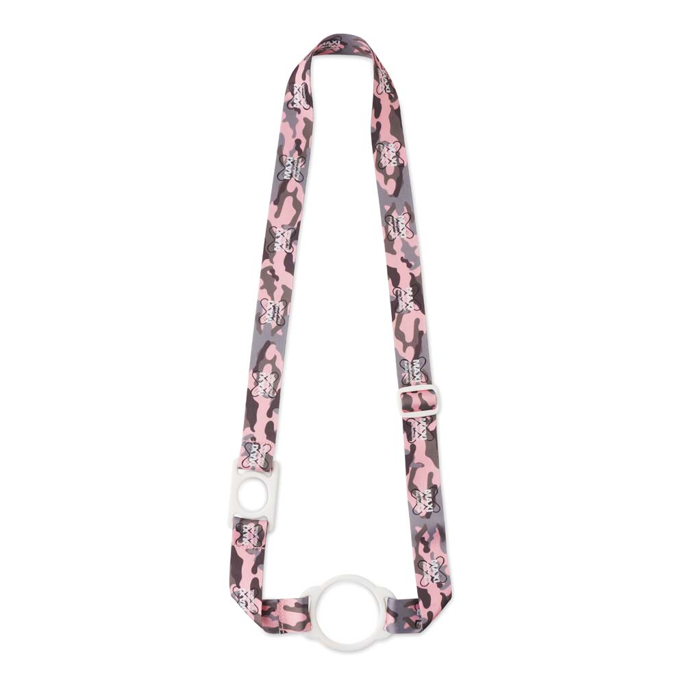 Porte-bouteille bandoulière réglable et sublimé pour bouteilles et bouteilles d’eau minérale, avec votre design en couleur intégrale des deux côtés.