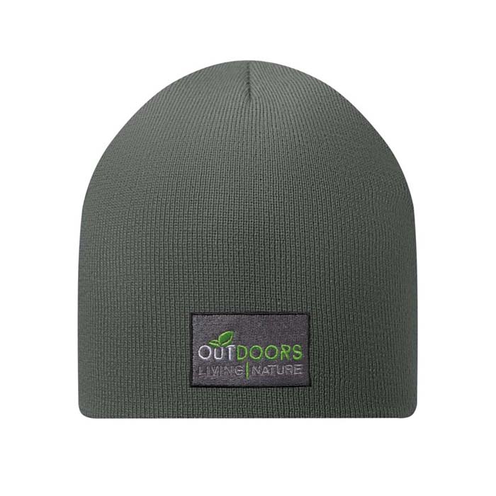 Bonnet en acrylique double épaisseur, unicolore.