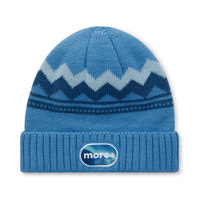 Bonnet en acrylique à motifs personnalisés avec poignet en tricot côtelé 2*1. Également disponible en RPET : MW1111.
