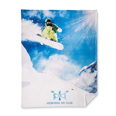 Couverture polaire corail en quadri (270 g/m²)