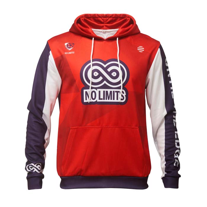 Sweat à capuche unisexe sublimé en quadri à votre motif.