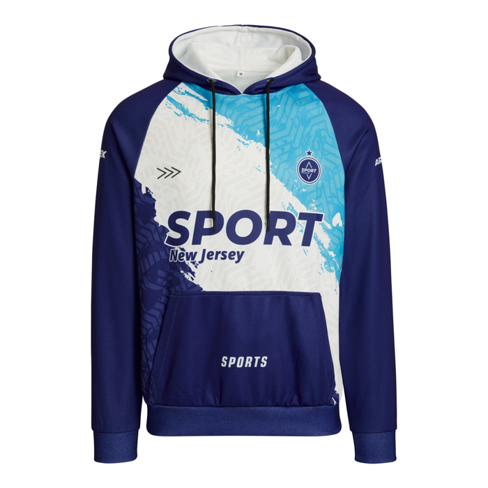 Sweat à capuche raglan à poches sublimé 280g publicitaire personnalisé - vue 1