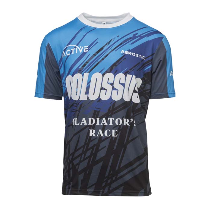 Tshirt performance sublimé avec 8% d'élasthanne.