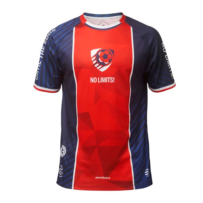 Maillot col rond raglan sublimé.