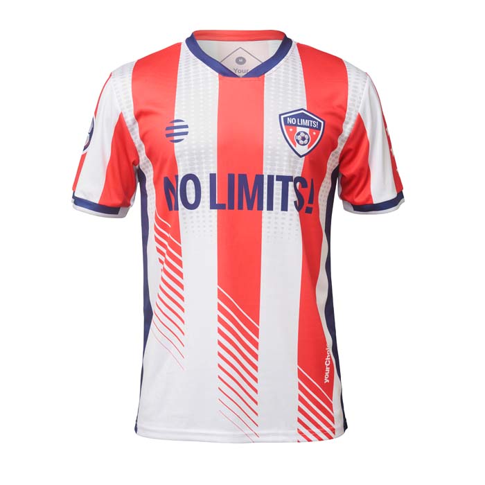 Maillot sublimé à col en V emoussé Premier. publicitaire personnalisé - vue 1