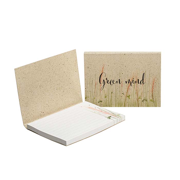 SNGS50 Couverture souple avec 50 notes adhesives recyclées imprimées. publicitaire personnalisé - vue 1