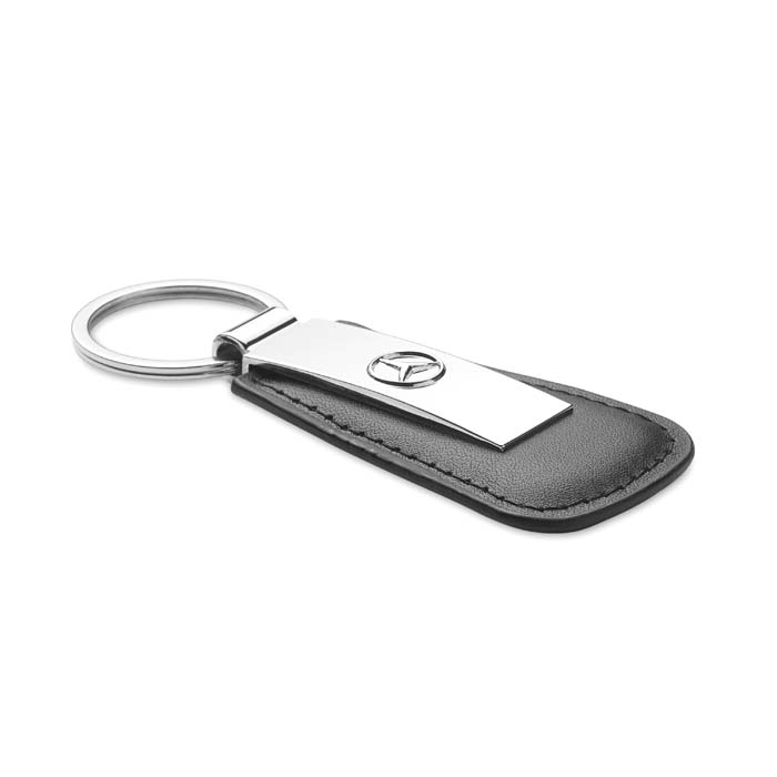 Porte-clés en alliage de zinc et cuir PU