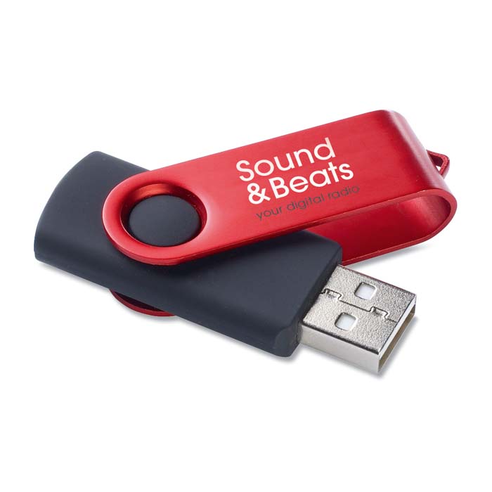 Clé USB techmate noire 1-64GB.