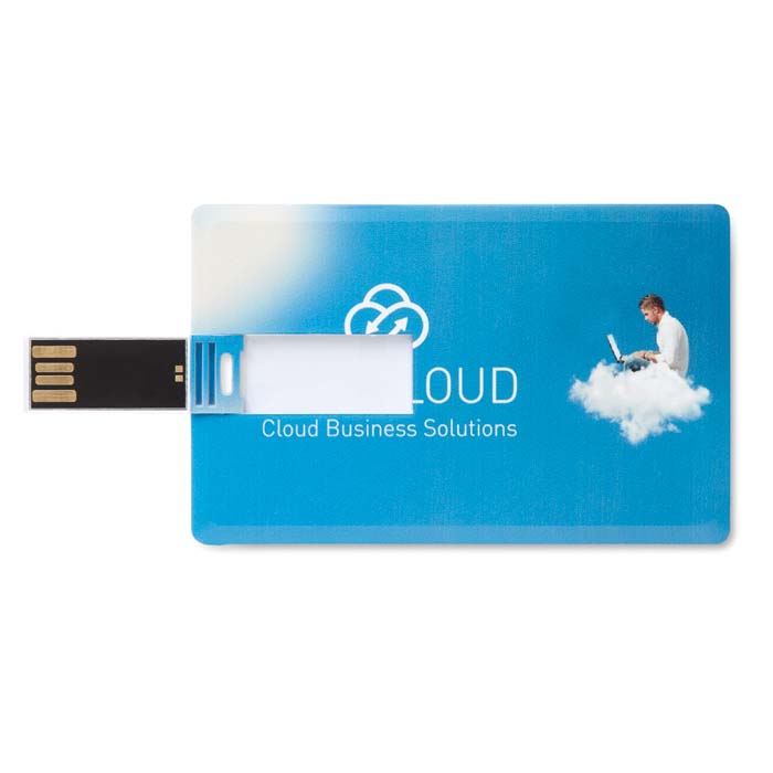 Clé USB de la taille d'une carte de crédit 1-64GB.