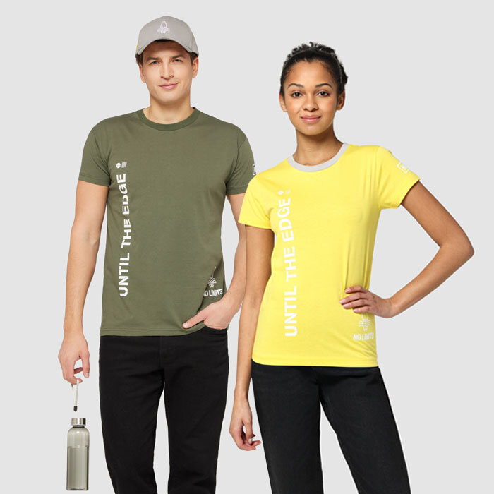 CG1001 Fabriqué en 100% coton peigné, jersey d'environ 155 gsm. Col rond bicolore. publicitaire personnalisé - vue 2