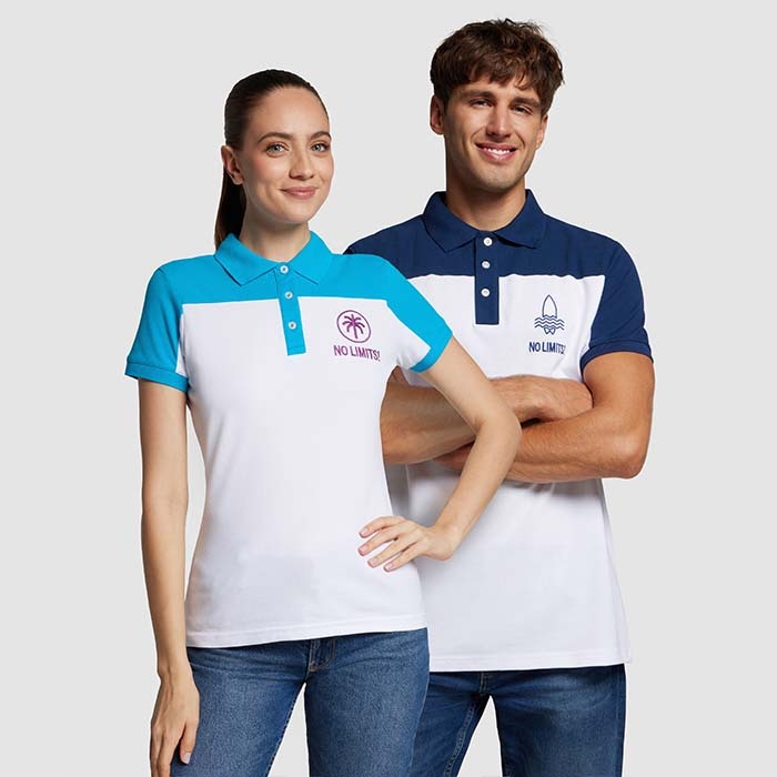 CG1010 Polo bicolore en coton 190gsm publicitaire personnalisé - vue 2
