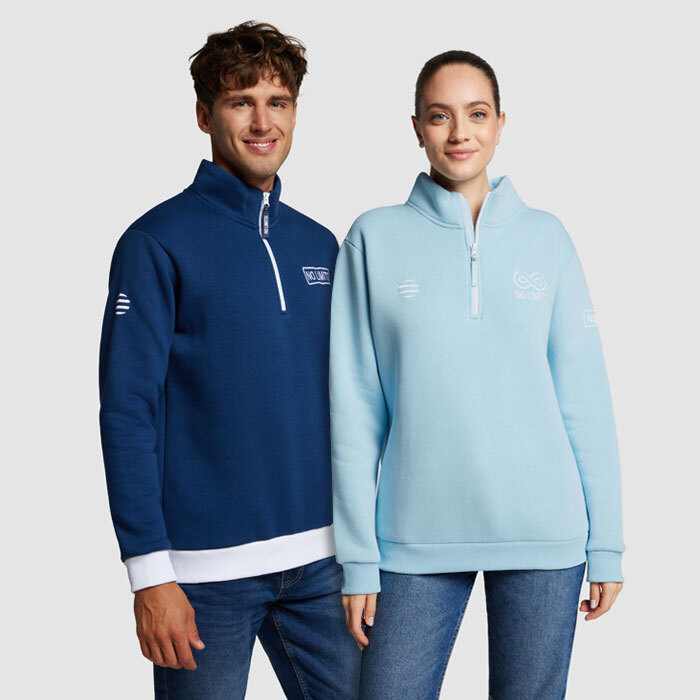 CG1017 Sweatshirt à col montant avec fermeture à glissière 1/4, sur mesure. publicitaire personnalisé - vue 2