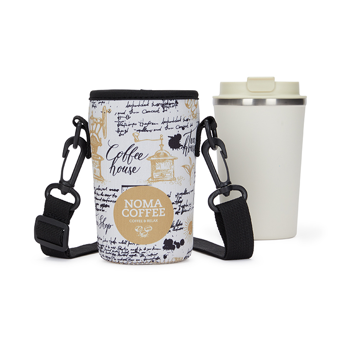 MB2015 Porte-verre en néoprène sublimé. publicitaire personnalisé - vue 2