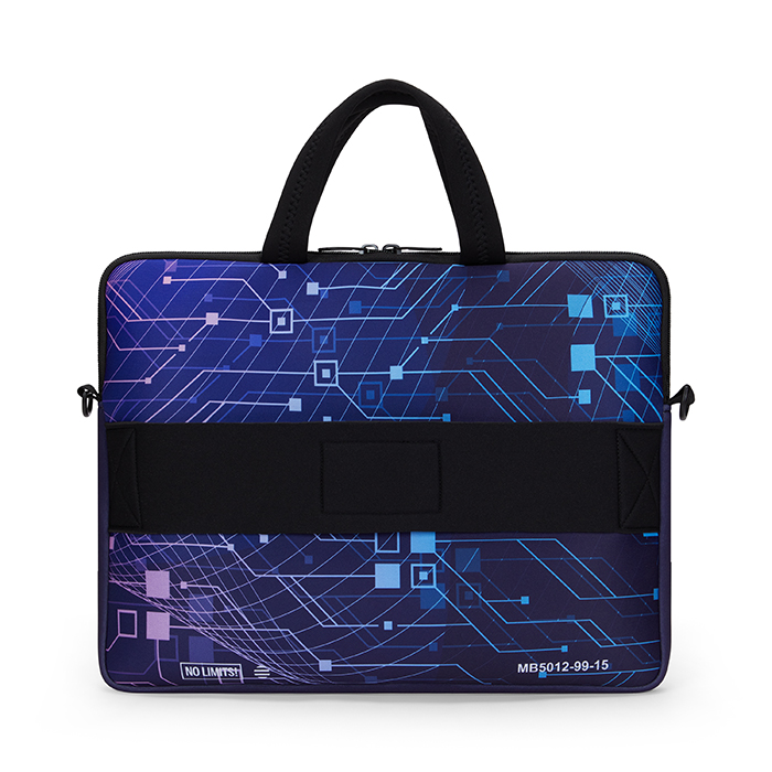 Housse pour ordinateur portable avec fermeture éclair et pochette pour trolley. publicitaire personnalisé - vue 2