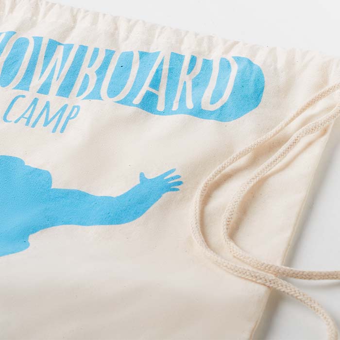 Sac en coton à cordon 37(L) x 46(h) cm. publicitaire personnalisé - vue 2