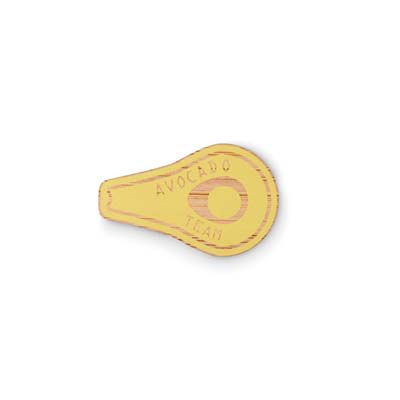 MBDG14 Épinglette en bambou sur mesure avec fermeture par épingle de sûreté publicitaire personnalisé - vue 2