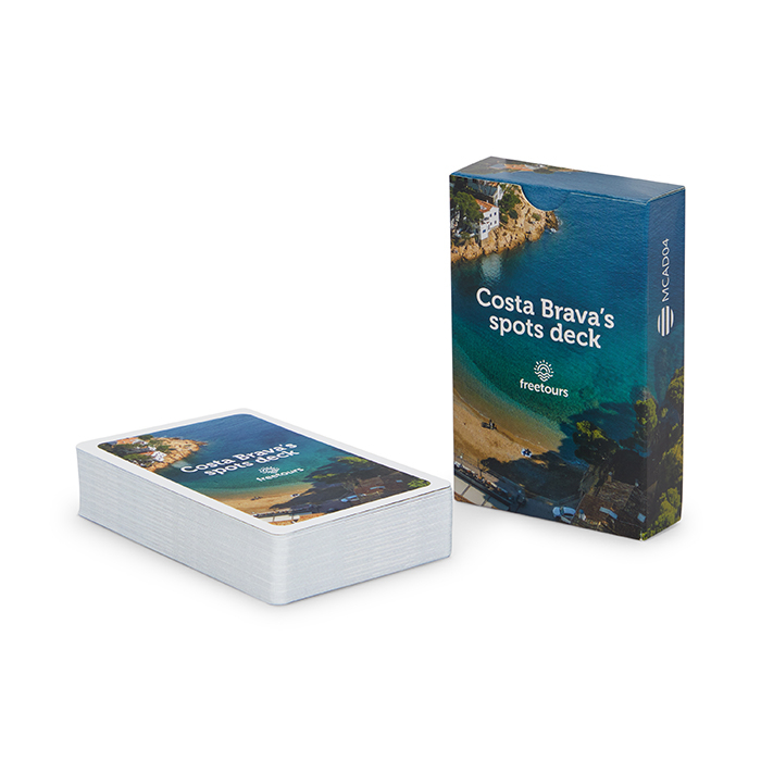 MCAD04 54 cartes de jeu avec votre dessin sur les deux faces. publicitaire personnalisé - vue 2