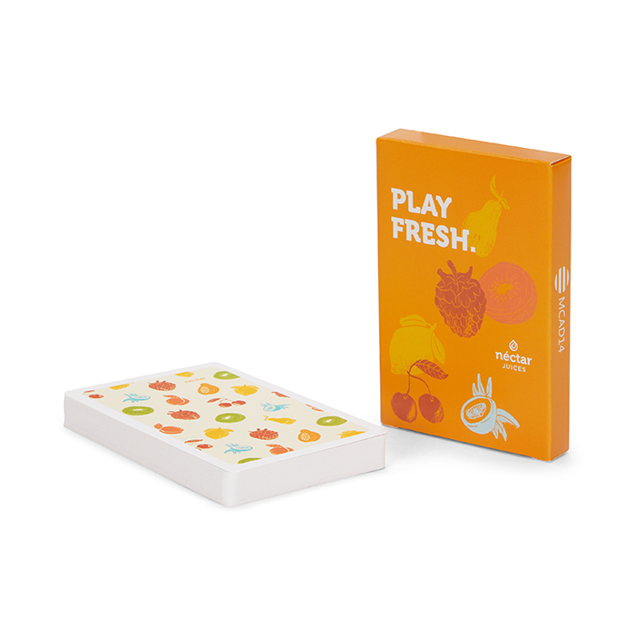 32 cartes de jeu avec votre dessin sur les deux faces. publicitaire personnalisé - vue 2