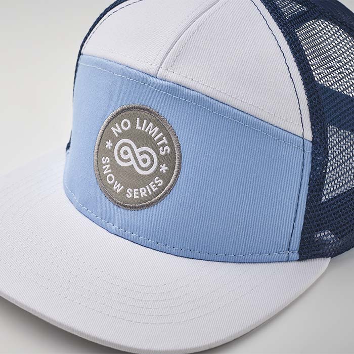 MH2208 Casquette à visière plate en coton sergé avec dos en maille. publicitaire personnalisé - vue 2