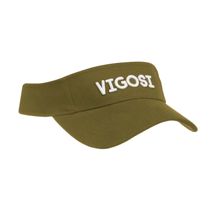 Visière de soleil en coton épais brossé. publicitaire personnalisé - vue 2