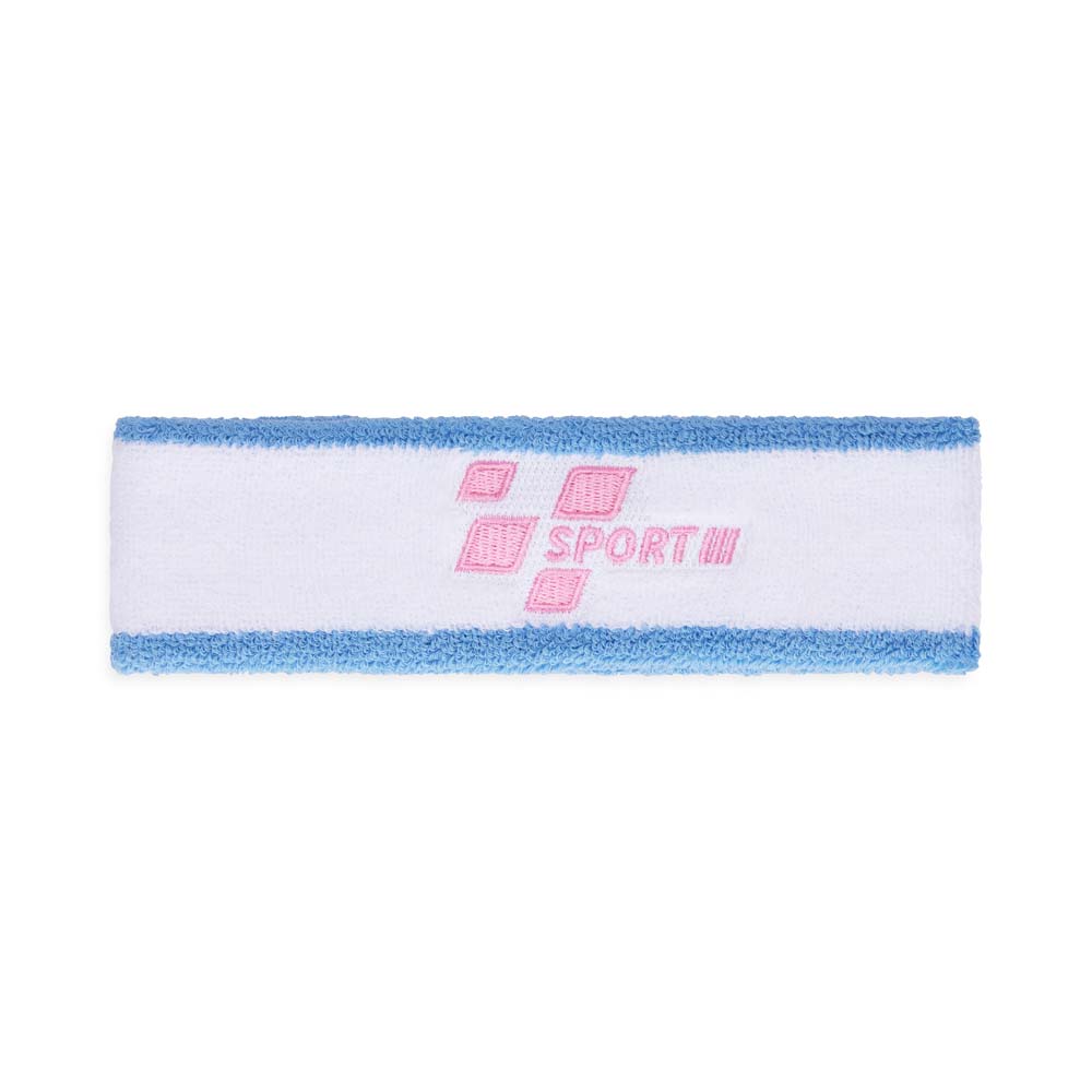 Bandeau de sport en coton multicolore, doux et respirant. publicitaire personnalisé - vue 2