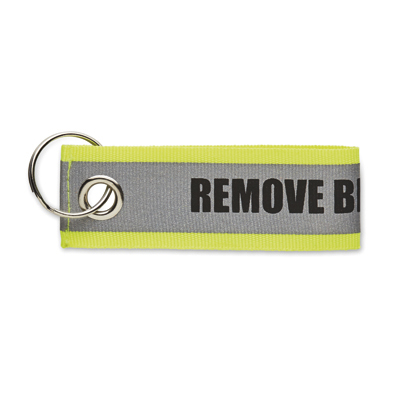 Porte-clés réfléchissant (non destiné à la sécurité). 1 cl / 1 côté. publicitaire personnalisé - vue 2