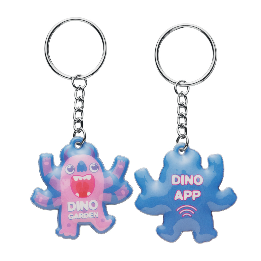 MK5007 Porte-clés NFC en PVC souple et en couleur, de la forme de votre choix publicitaire personnalisé - vue 2