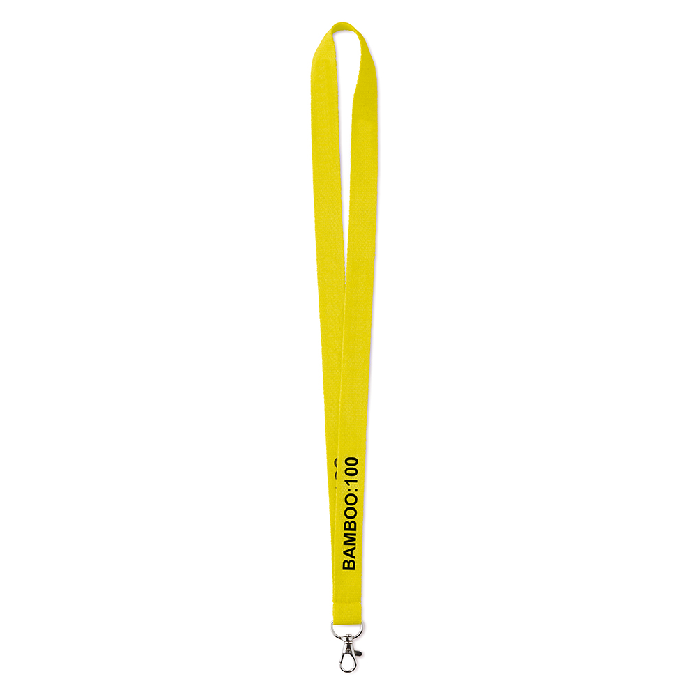 ML1028 Lanyard en bambou Impression 1 couleur sur 1 face. publicitaire personnalisé - vue 2