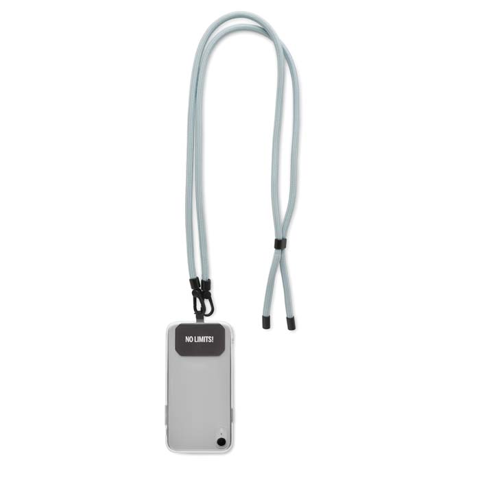 Cordon porte téléphone crossbody avec mousqueton en option. publicitaire personnalisé - vue 2