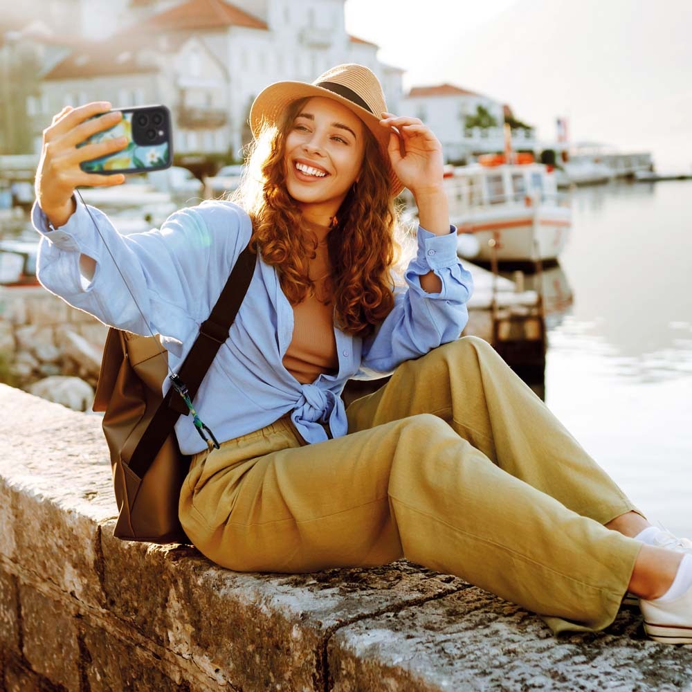 Porte-badge rétractable anti-perte avec sangle sublimée. publicitaire personnalisé - vue 2